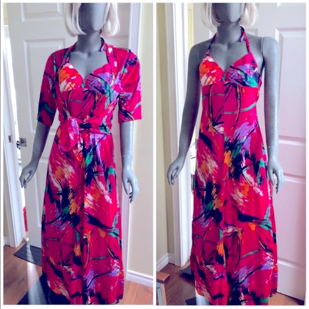 Vintage Sea Queen 2 piece maxi dress set